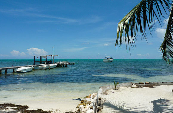 Flying Over Caye Caulker