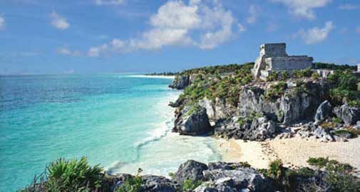 mayan ruins cliff