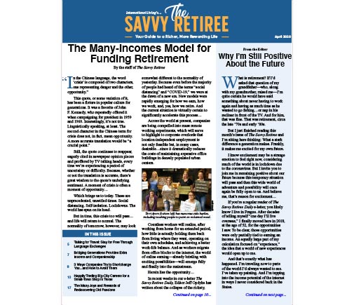 The Savvy Retiree April 2020