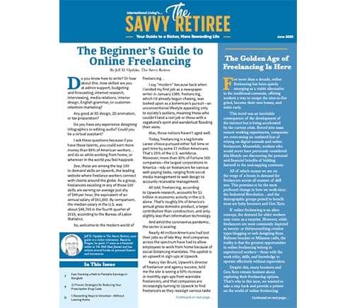 The Savvy Retiree – June 2020