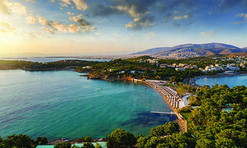 My Winter Beach Town a Half Hour From the Acropolis